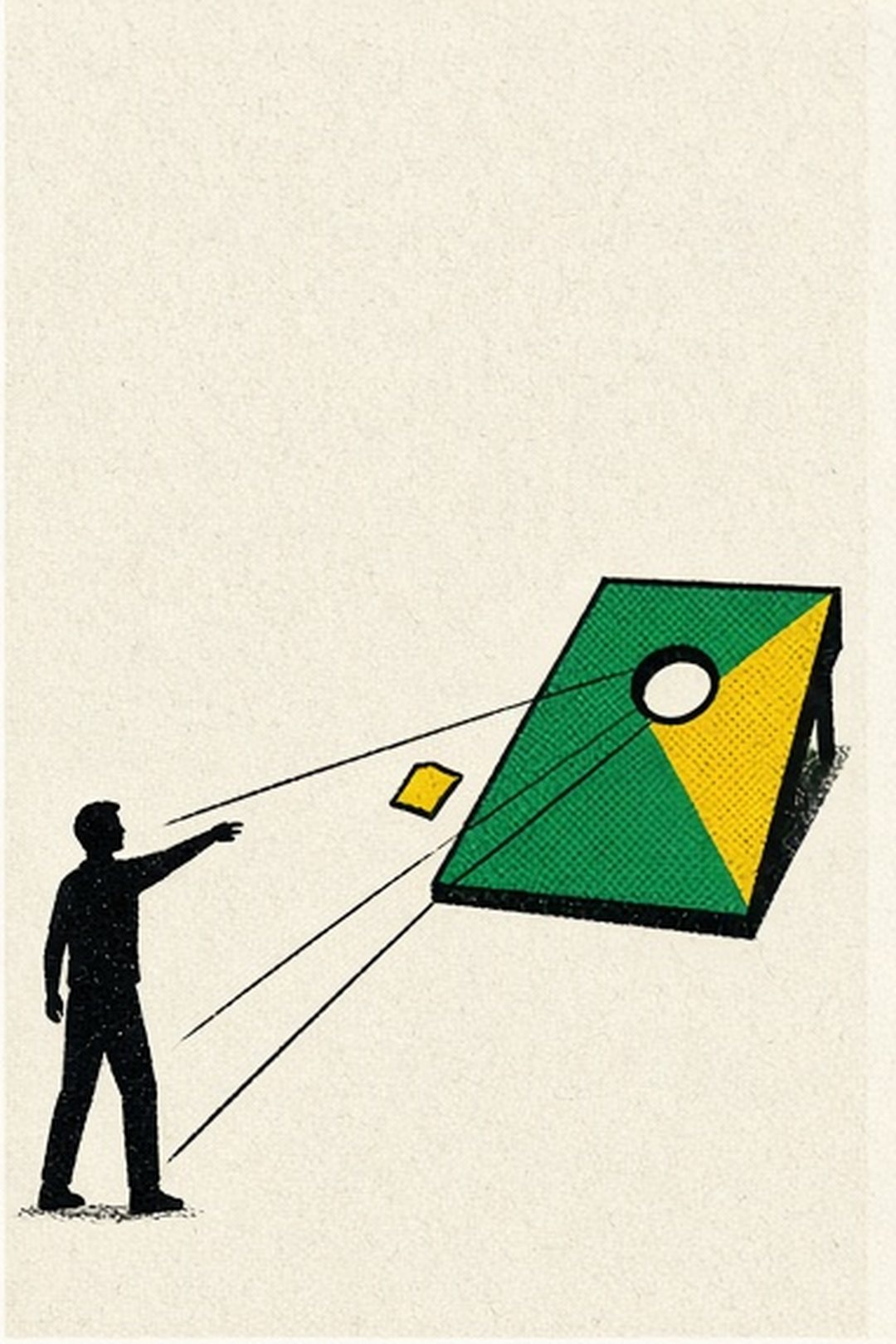 Clear board sightline from a fictional player position