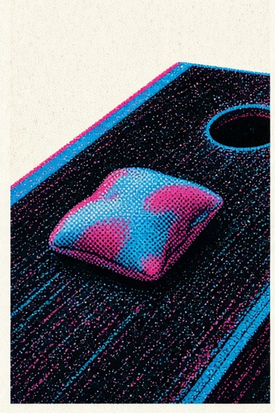 Bag slide path across the board surface