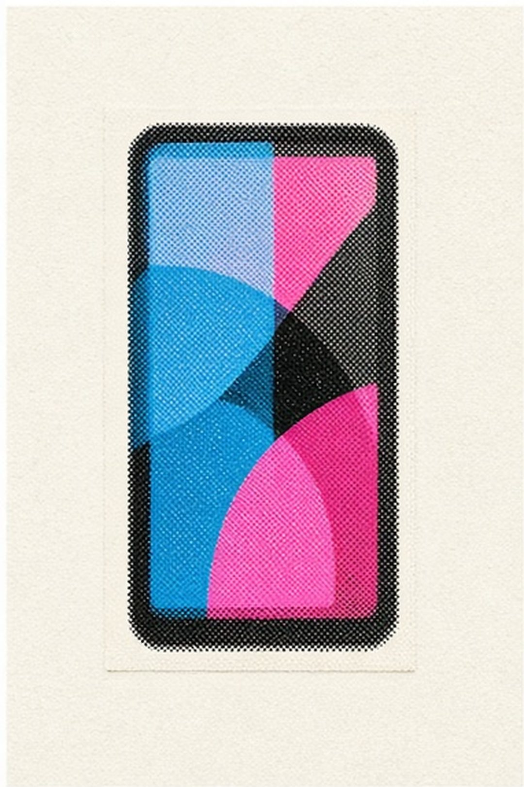 Self-contained screen-printed practice wall without an outward connection cable